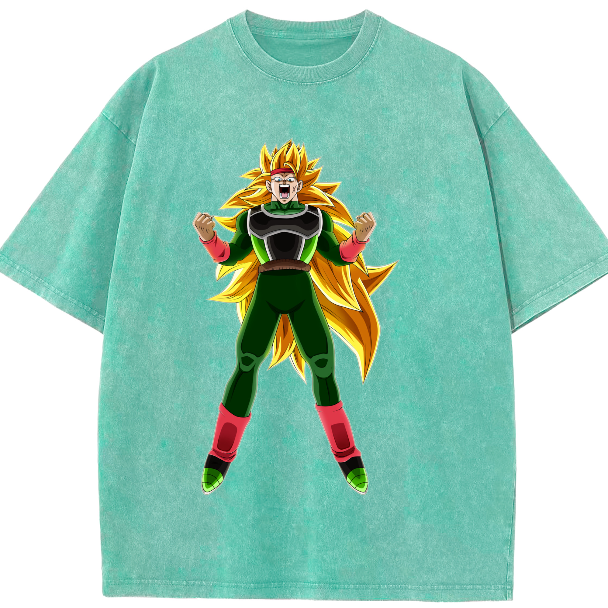 （画像用） ドラゴンボール ブロリー DRAGON BALL Broli 綿100% ヴィンテージ風 半袖Tシャツ（フロントプリント）
